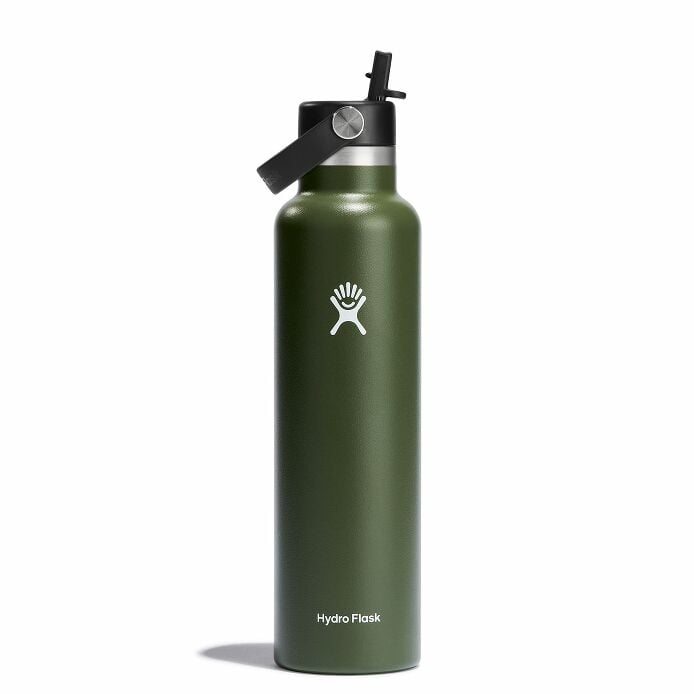 24 oz Standard Mouth w/ Flex Straw Cap - Olive A8