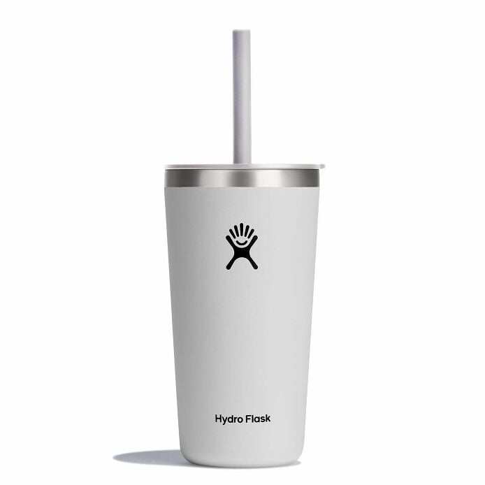 20 oz All Around™ Tumbler with Straw Lid - White E2